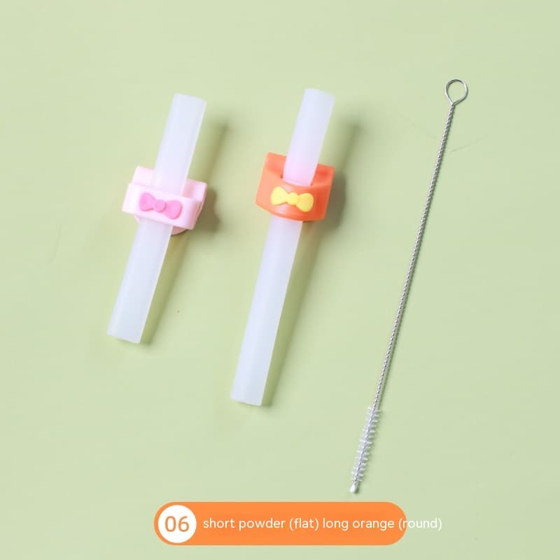 Baby Food Supplement Drink Soup Drink Water Silicone Straw