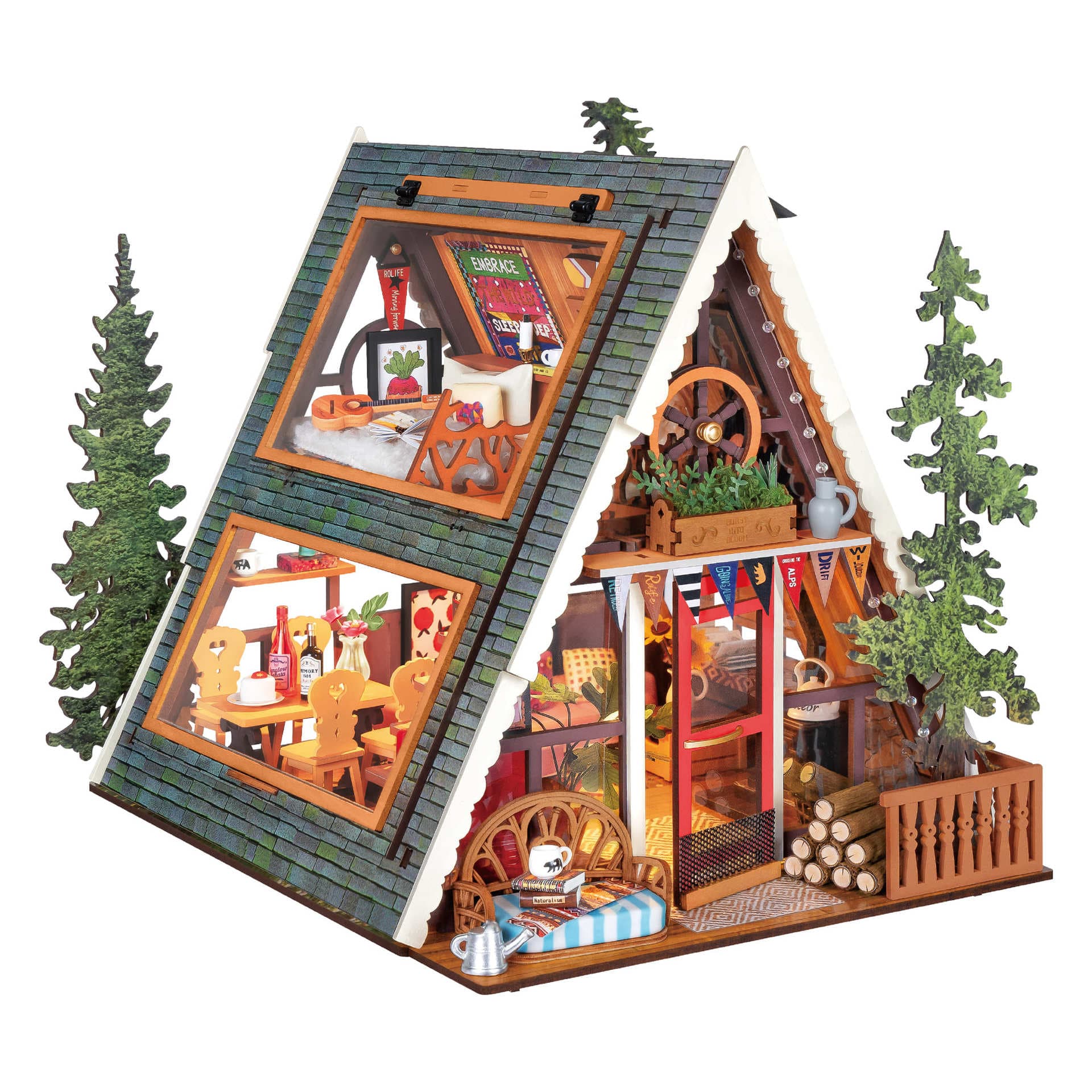 Triangular Wooden House